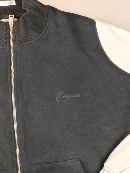 Cernucci fermuarlı sweatshirt oversize beden 4xl