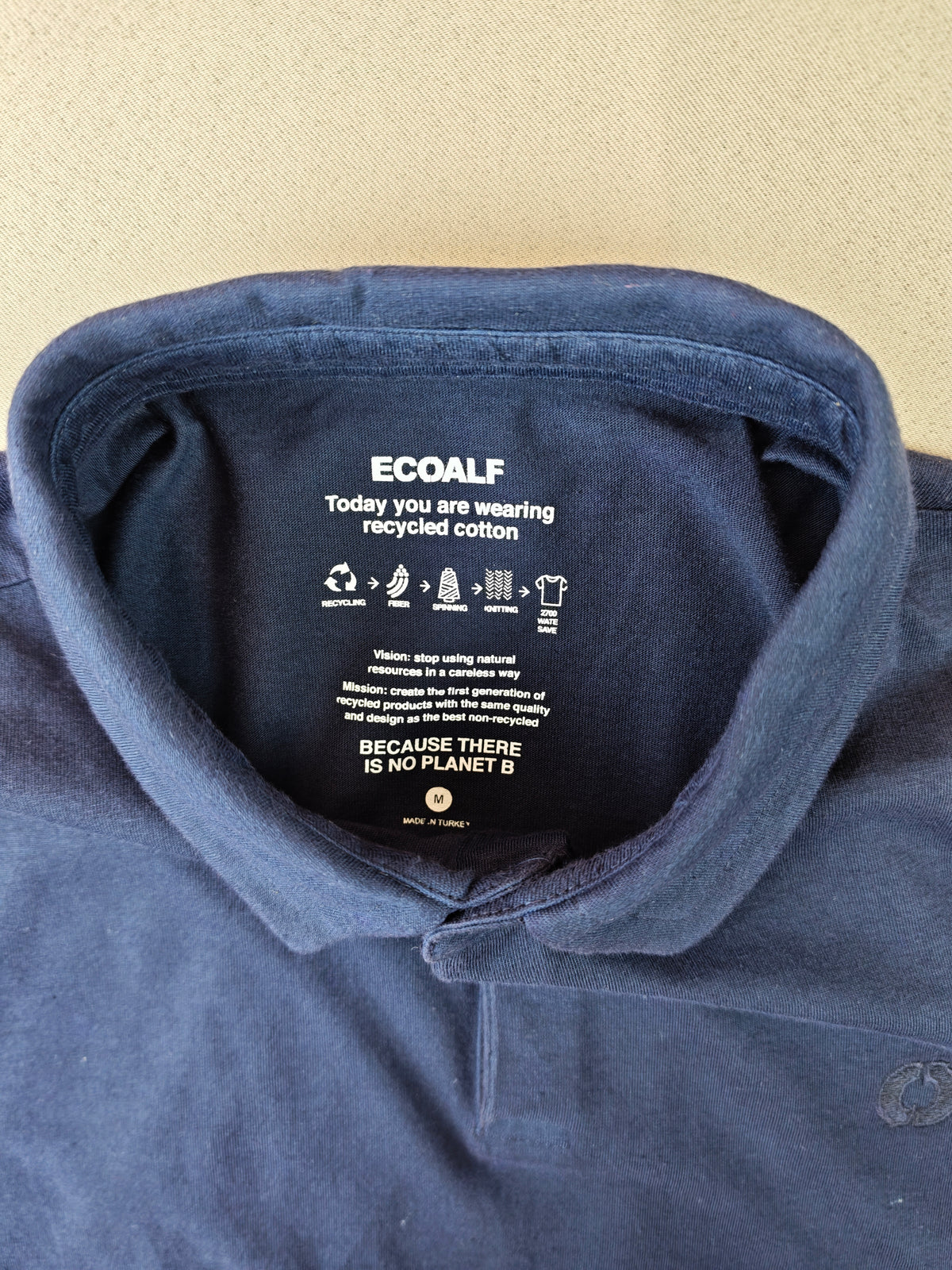 Ecoalf polo yaka tişört L beden