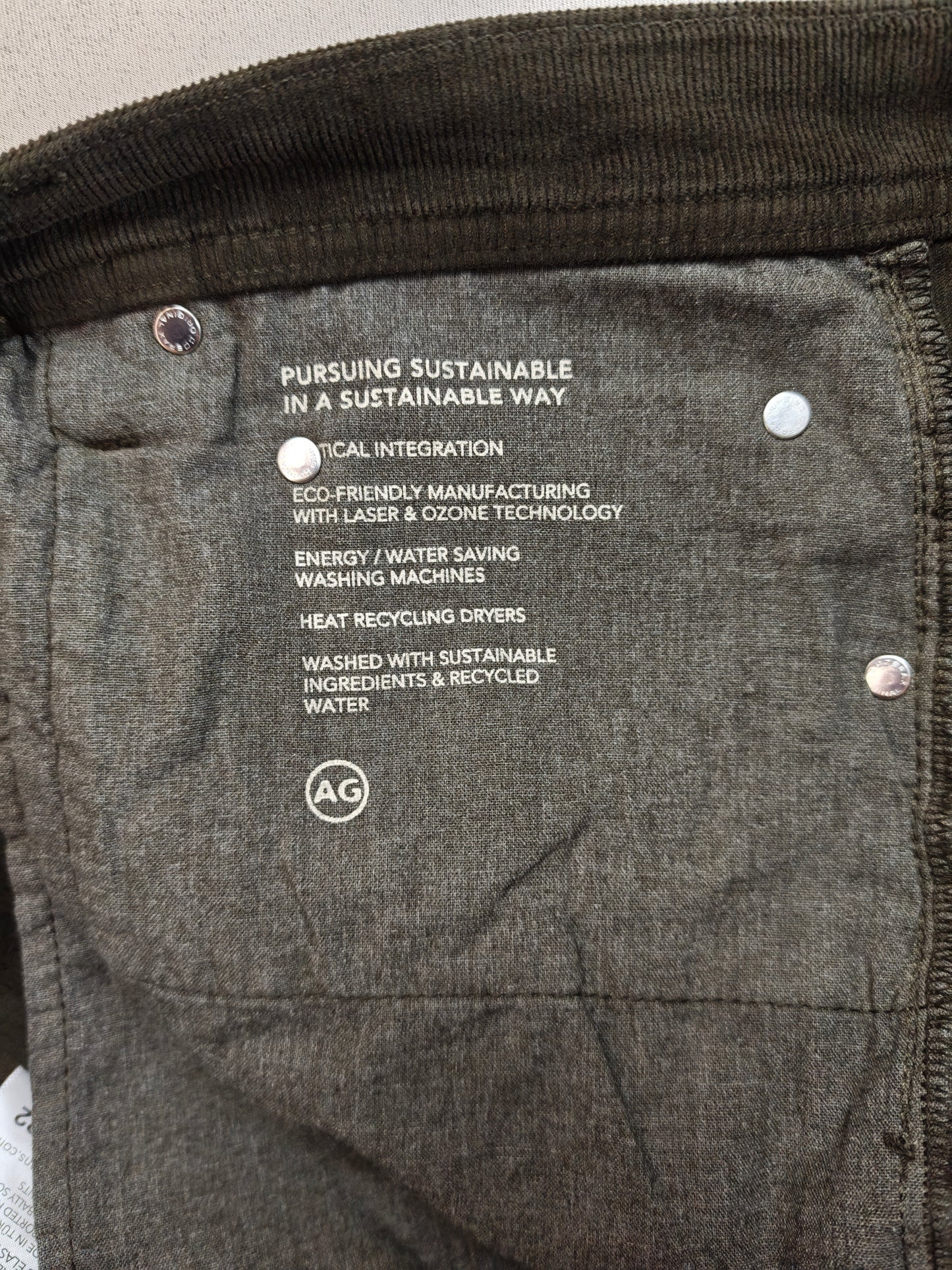 Andriano Goldschmıed jeans kadife 38 BEDEN