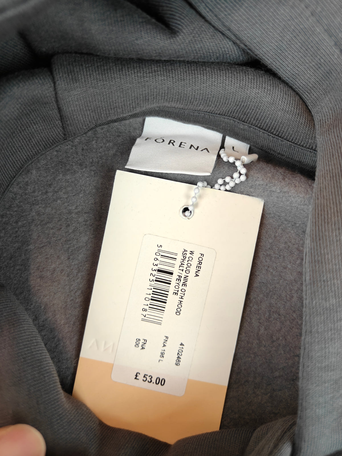 Forena kapşonlu sweatshirt oversize beden 4xl