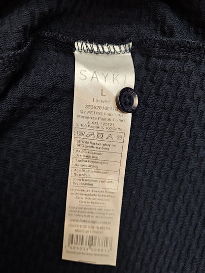 Sayki polo yaka tişört L beden