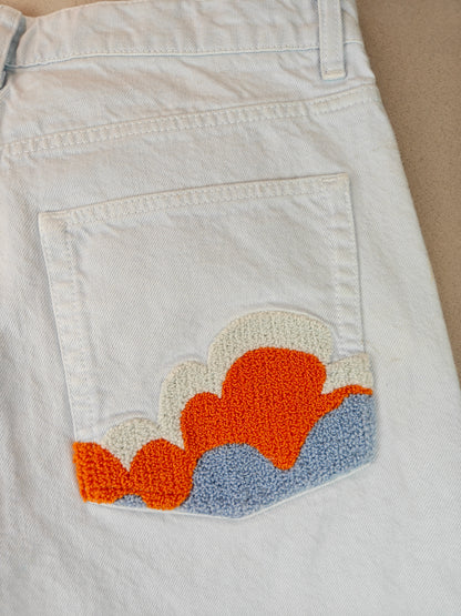 Marka kesilmiş jeans 33 beden