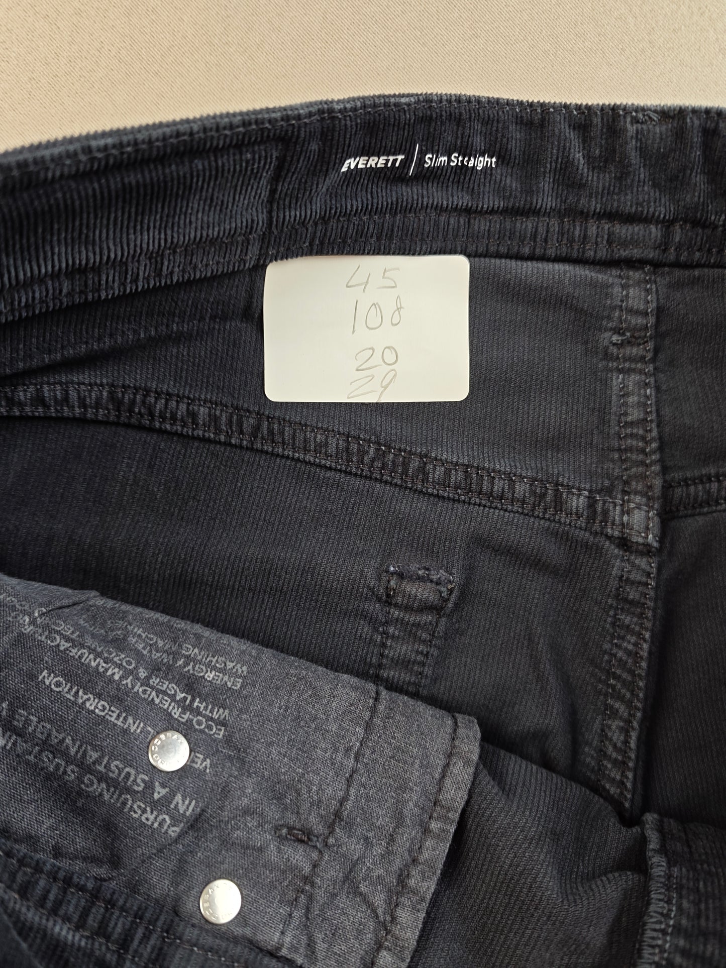 Andriano Goldschmıed jeans kadife 34 BEDEN