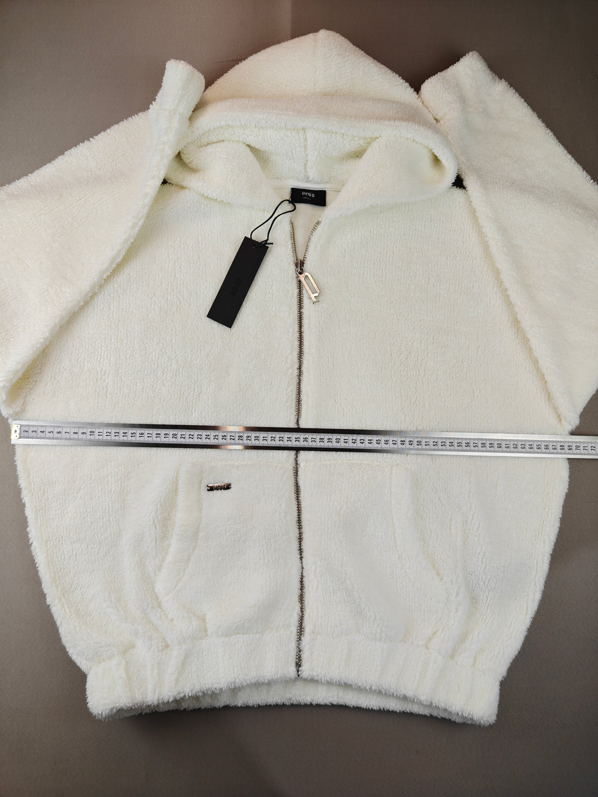 Peso kapşonlu fermuarlı sweatshirt oversize 4xl