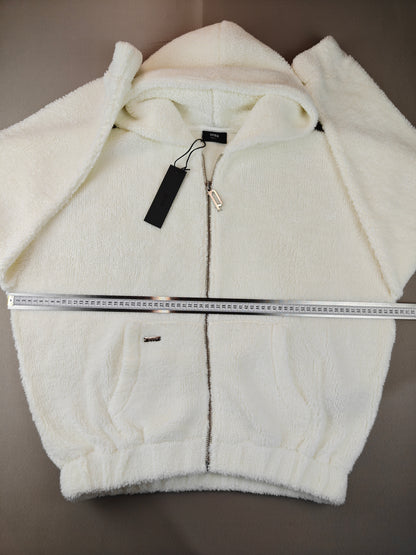 Peso kapşonlu fermuarlı sweatshirt oversize 4xl