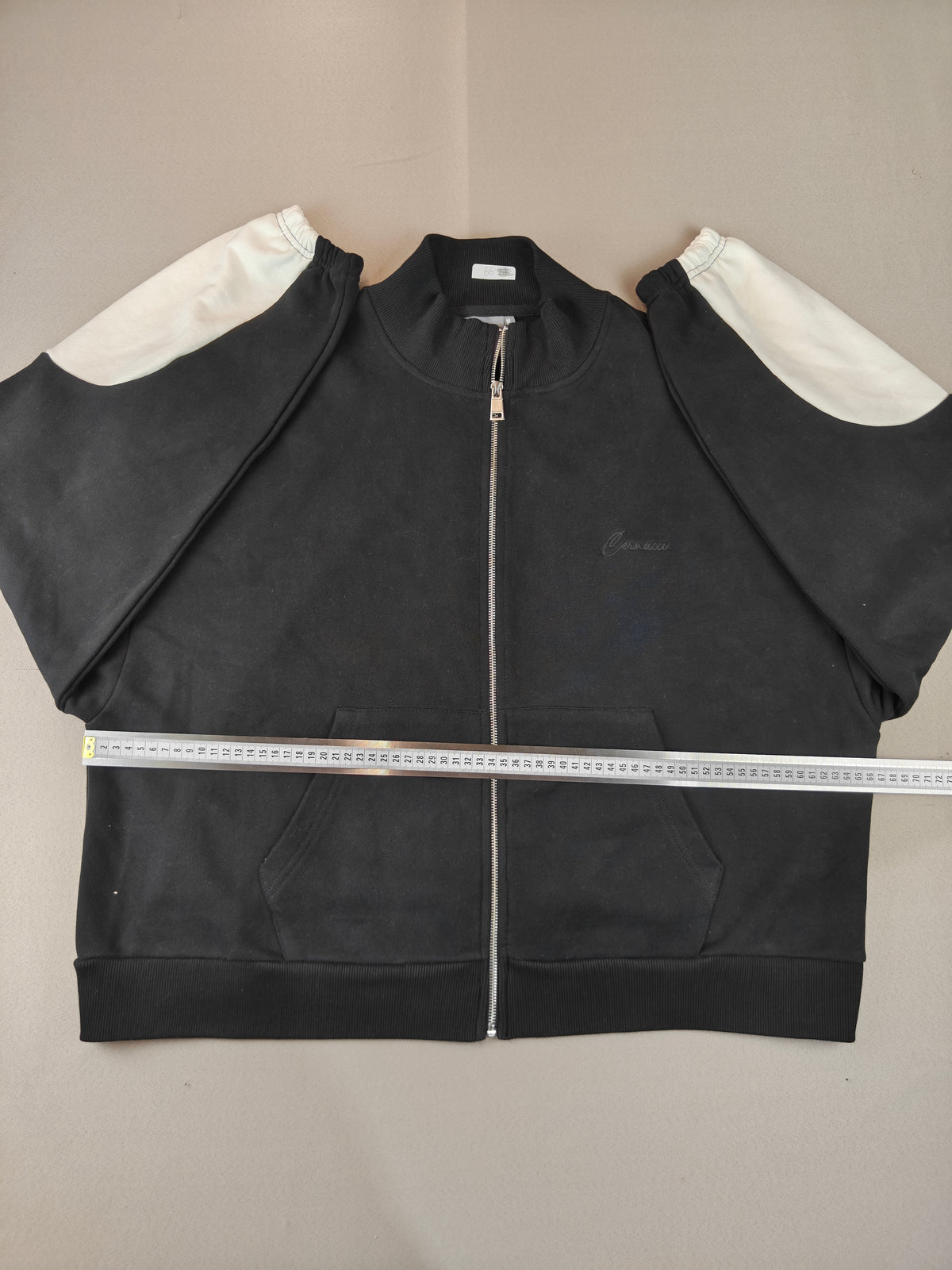 Cernucci fermuarlı sweatshirt oversize beden 4xl