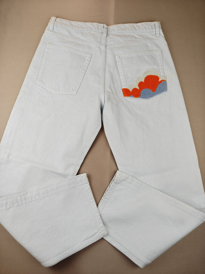 Marka kesilmiş jeans 33 beden