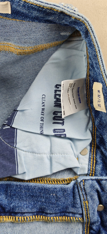Clean cut denim