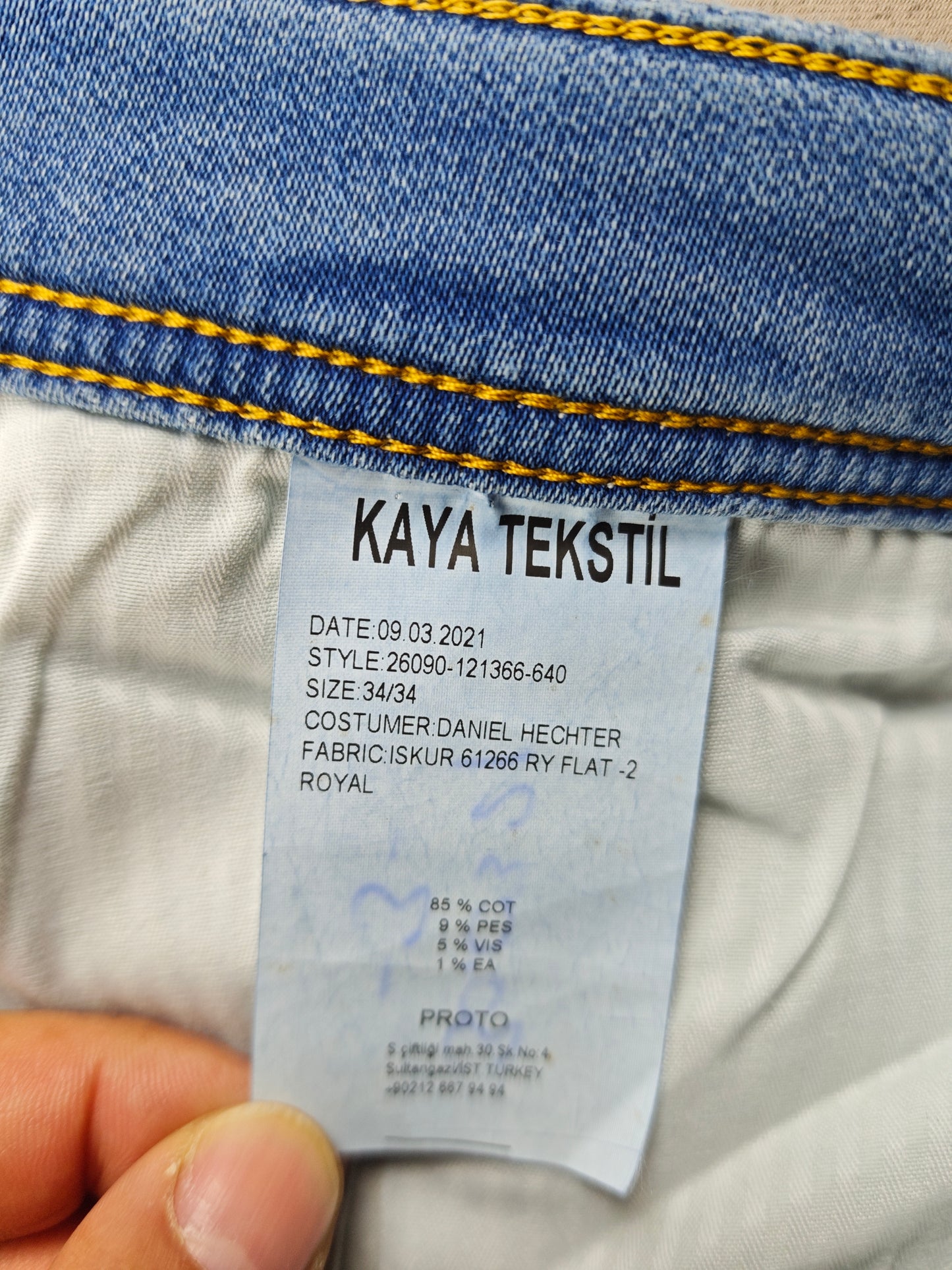 Daniel hechter jeans numune 36 BEDEN