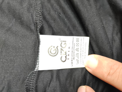 Çizgi polo yaka tişört xL