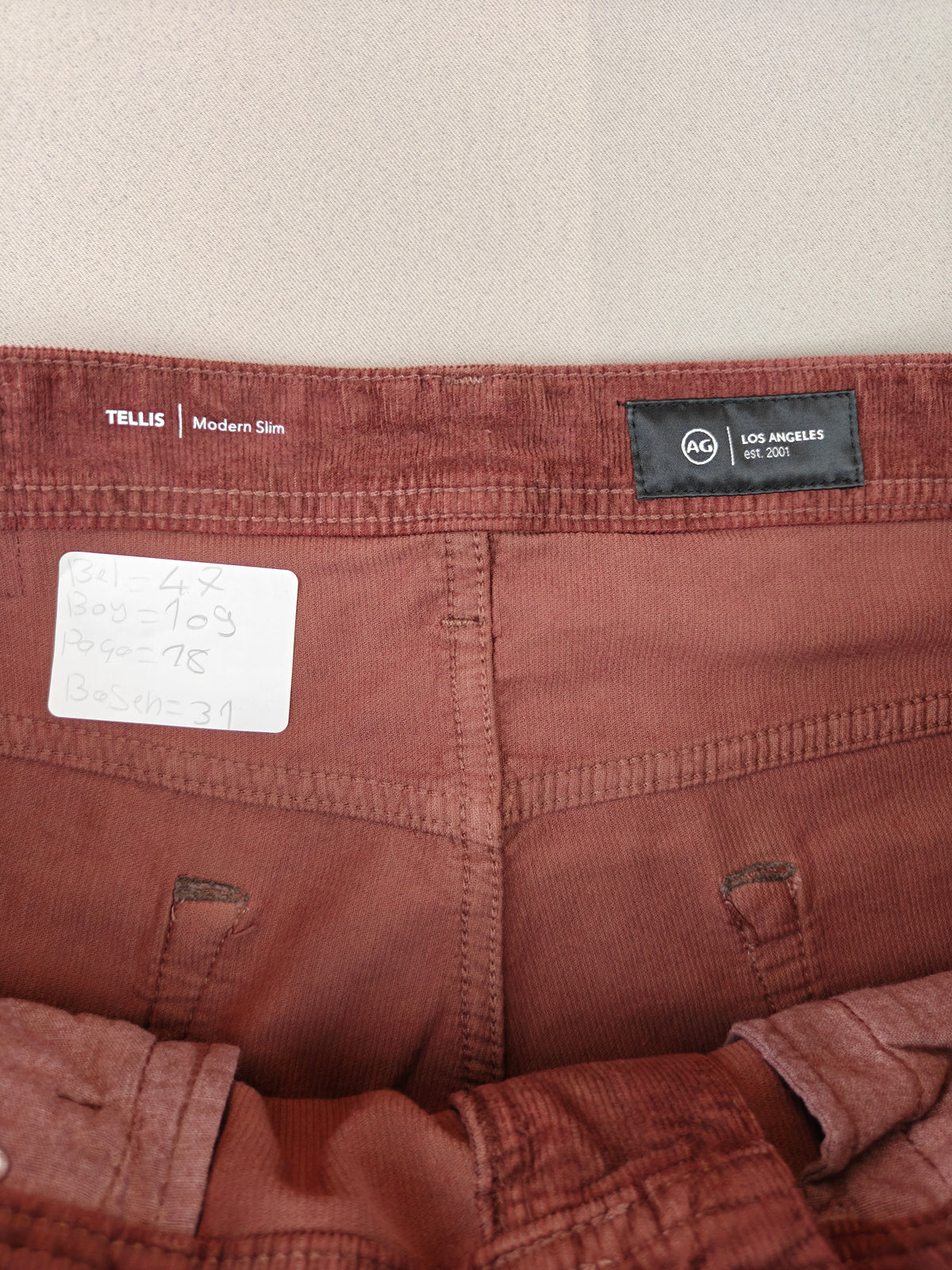 Antonio Goldschmıed jeans yazlık kadife 36 BEDEN