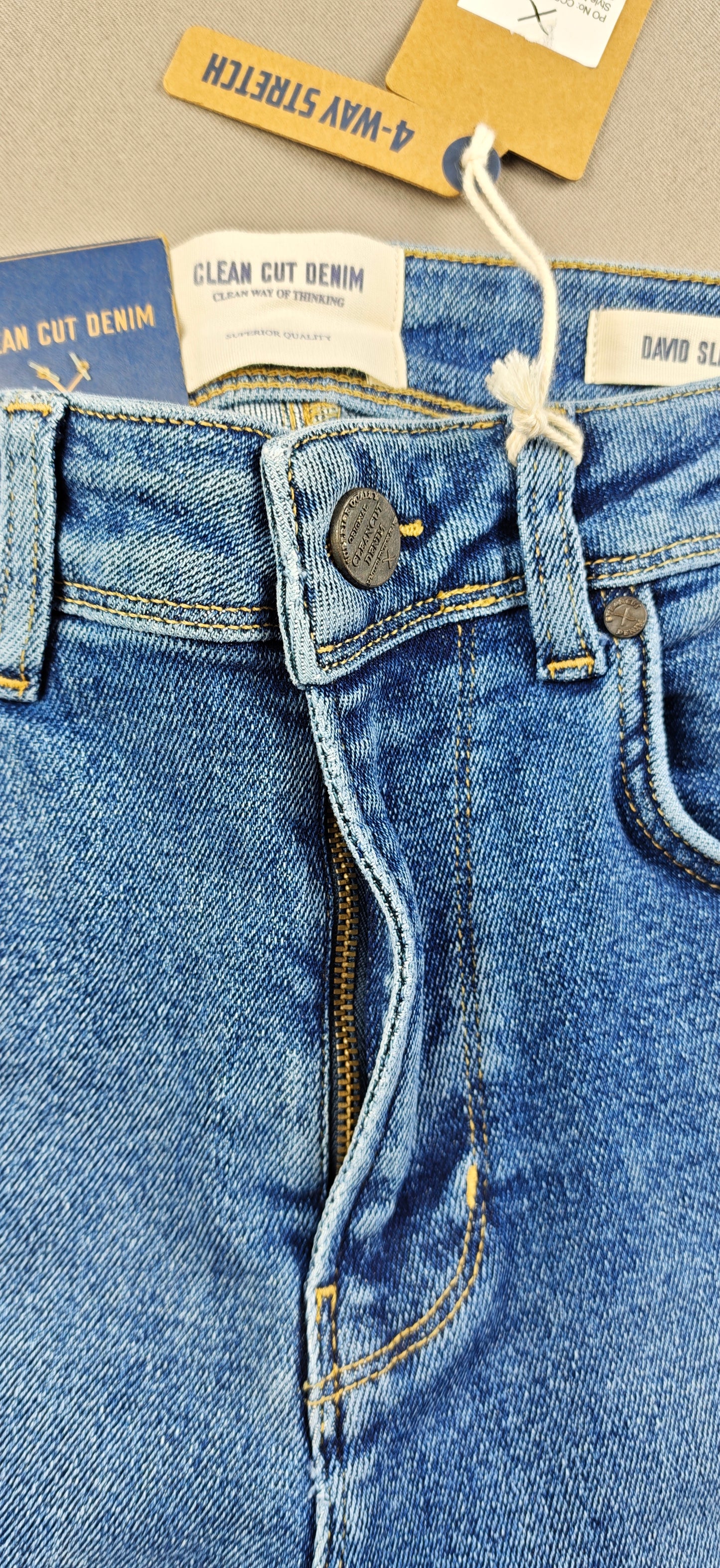 Clean cut denim