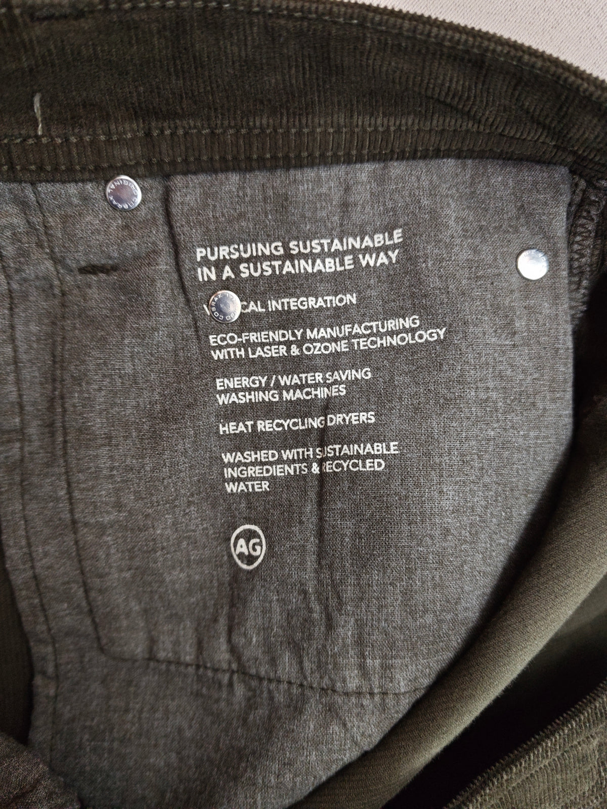 Andriano Goldschmıed jeans kadife 34 BEDEN