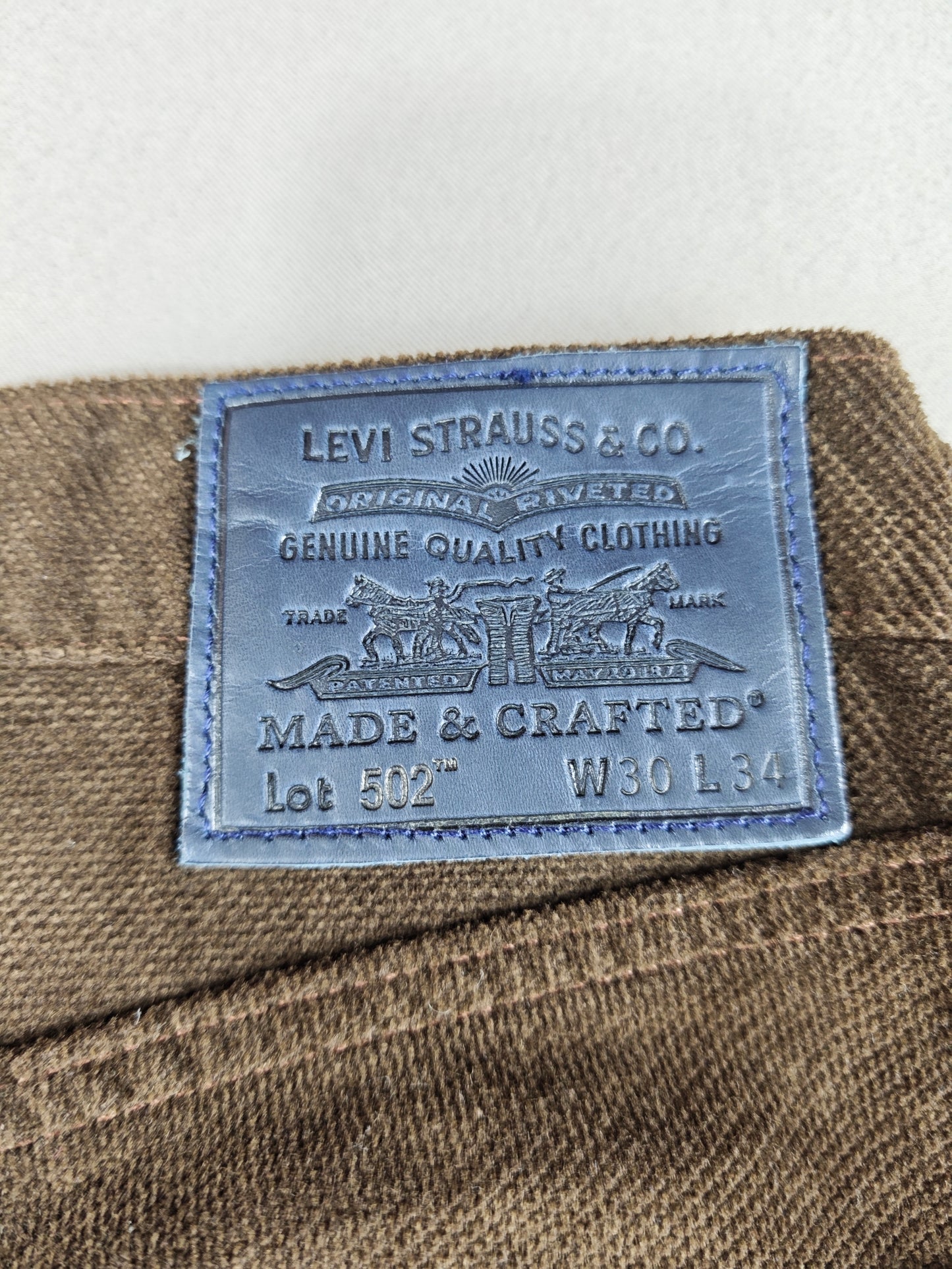 Levi's made crafted kadife 31 BEDEN