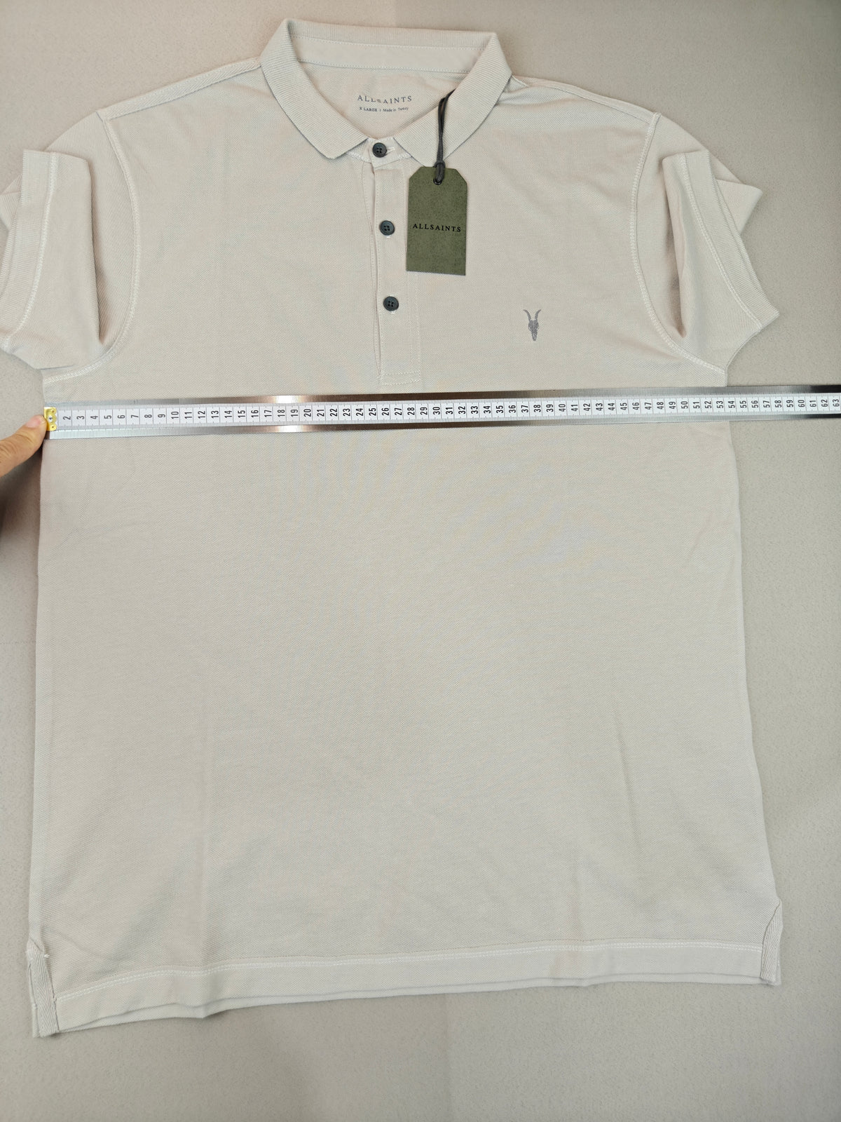 Allsaints polo yaka tişört L beden